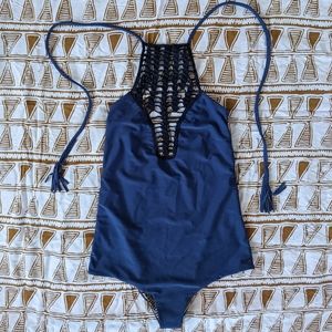 NWOT Acacia Teahupoo One Piece in Navy Blue S